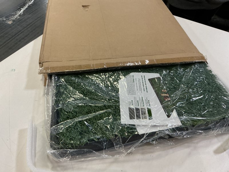 Condition photo showing Good Condition for PETMAKER Artificial Grass Puppy Pee Pad with Tray, Reusable Dog Potty Training Mat for Indoor & Outdoor Use, Easy Clean Artificial Turf Surface for Dogs and Small Pets, Fake Grass Potty Small 4-Layer System