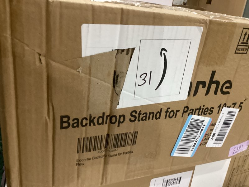 Condition photo showing New/Like New for Backdrop Stand Kit - 6 Widths, 10x7.5ft Adjustable Background Stand for Parties & Studio Photography