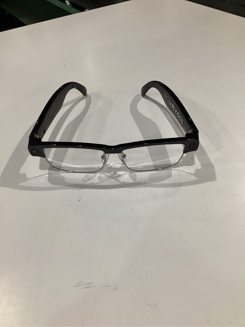 Condition photo showing Good Condition for AI Smart Glasses with Camera, 8MP HD Video Recording, Real-Time Translation, Voice Assistant, Open-Ear Audio, Metal Frame, Auto Color-Changing Lenses for Travel & Vlogging Shiny Black S01