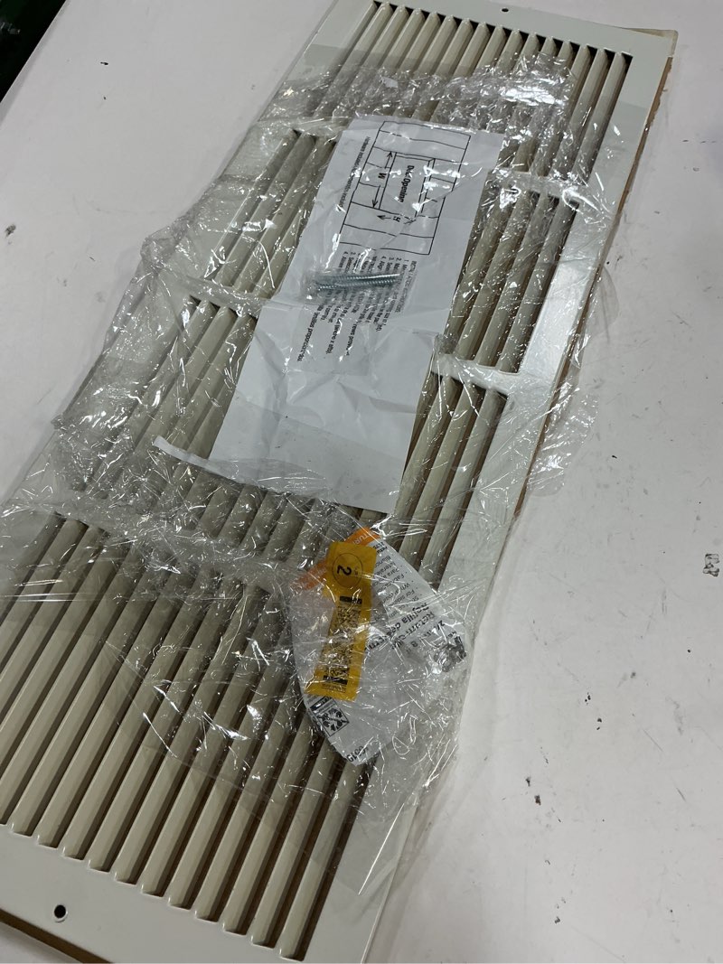 Condition photo showing Good Condition for reliabilt 24-in x 8-in steel white sidewall/ceiling grille