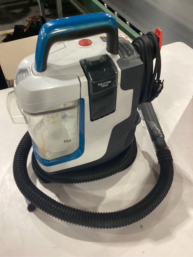 Condition photo showing As Is for Hoover CleanSlate Plus Portable Carpet + Upholstery Spot Cleaner Machine, Powerful Suction with Versatile Tools, Pet Stain Remover, Car and Auto Detailer, Pair with Hoover Carpet Cleaner Solution… Not Tested