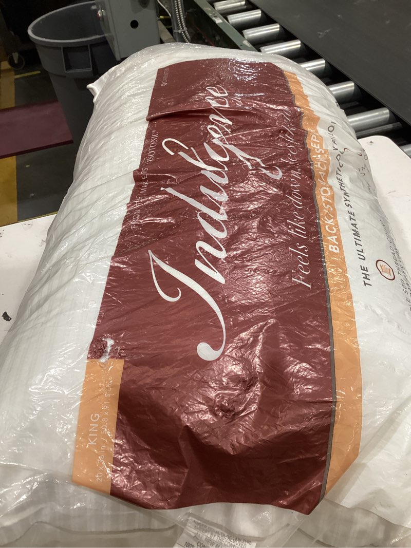 Condition photo showing Good Condition for isotonic indulgence synthetic down pillow | back & stomach sleeper (king)