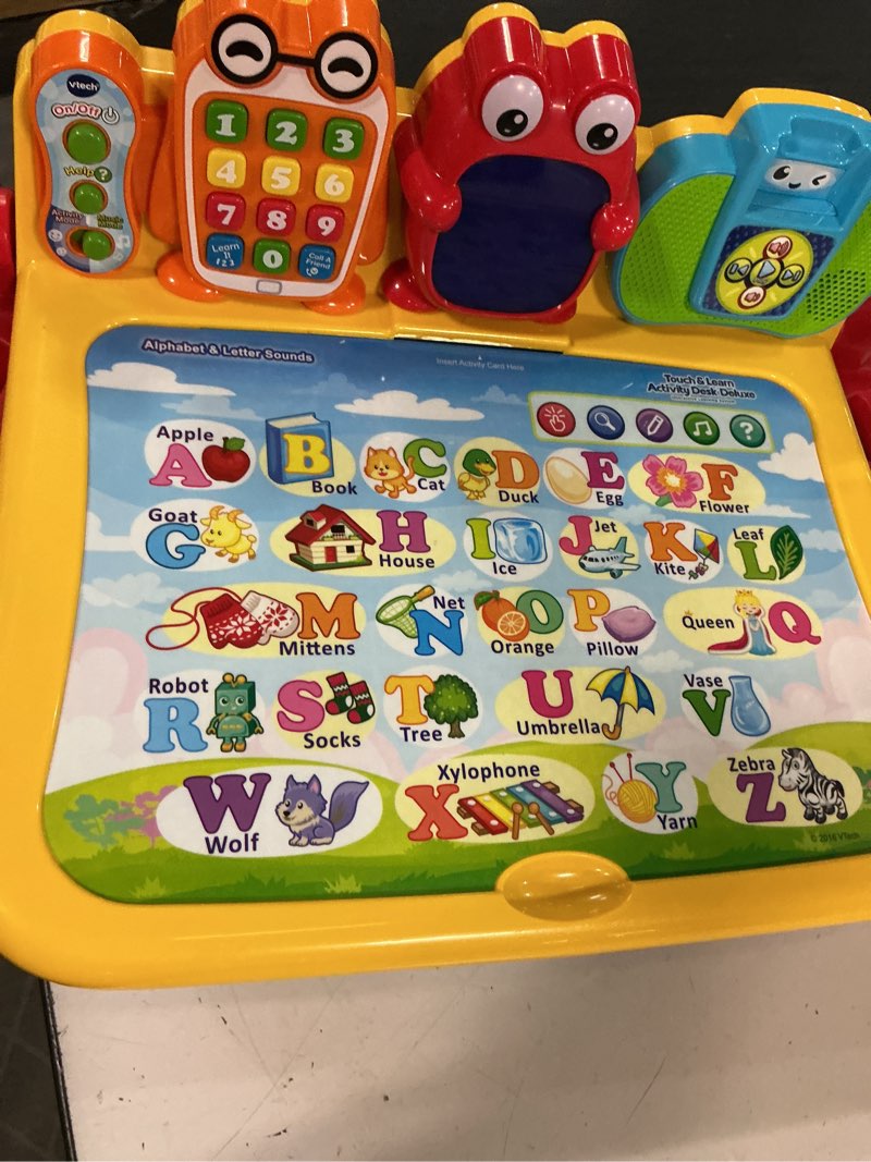 Condition photo showing As Is for vtech touch & learn activity desk deluxe (frustration free packaging - english version