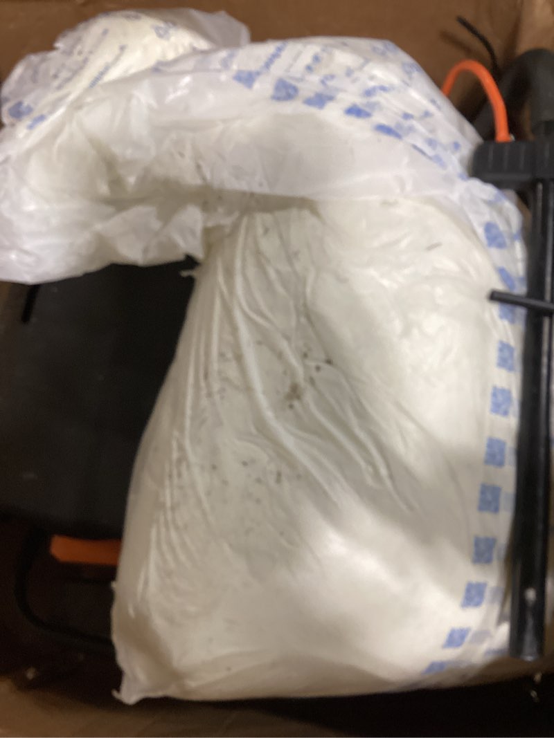 Condition photo showing As Is for lawnmaster gv1314 electric 15” 13 amp dethatcher and scarifier