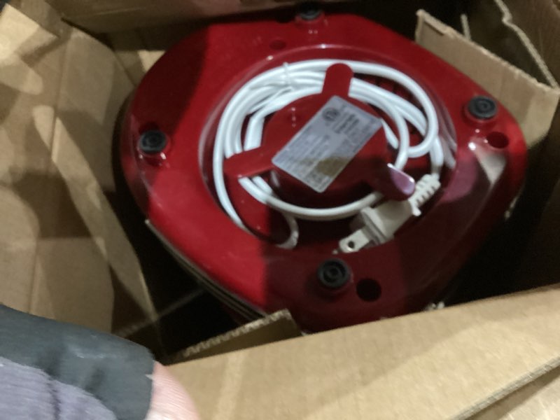 Condition photo showing As Is for Nostalgia HCM700RETRORED Retro 32-Oz. Hot Chocolate Maker and Dispenser