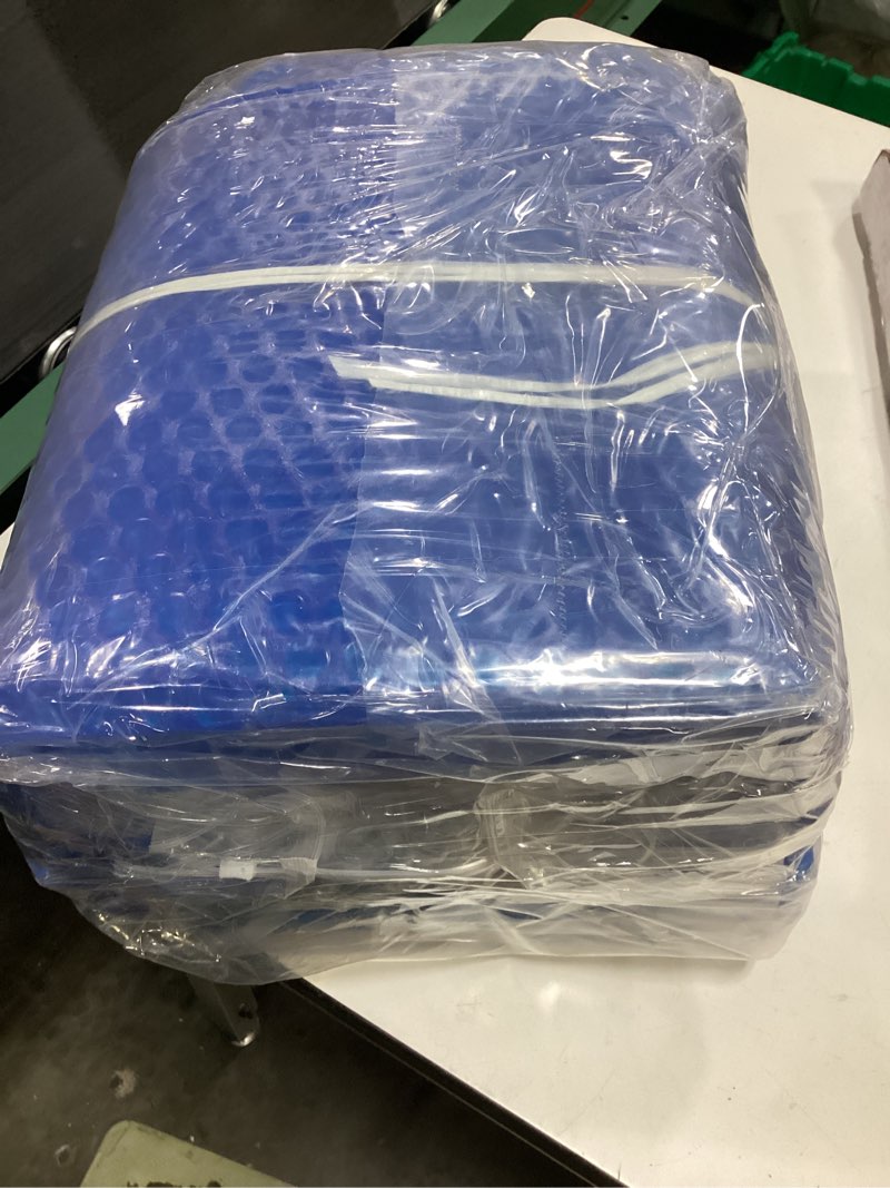 Condition photo showing Good Condition for frienda hot tub bubble cover pool thermal solar blanket heavy duty hot tub blanket insulation blanket floating spa cover for hot tubs inground pools insulating solar heating, blue (6 x 6 ft, 16mil)