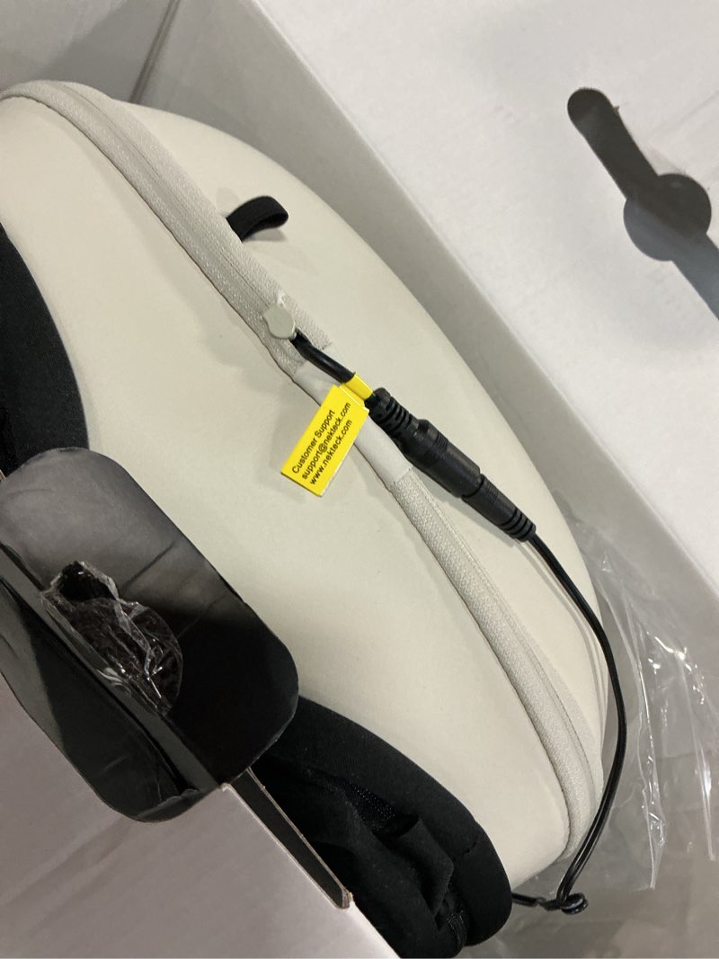 Condition photo showing Good Condition for nekteck shiatsu foot massager with heat for neuropathy plantar fasciitis, 2026 upgraded air compression feet massage machine, relaxation gifts for men women mom dad birthday mother's day, us 11 size beige regular