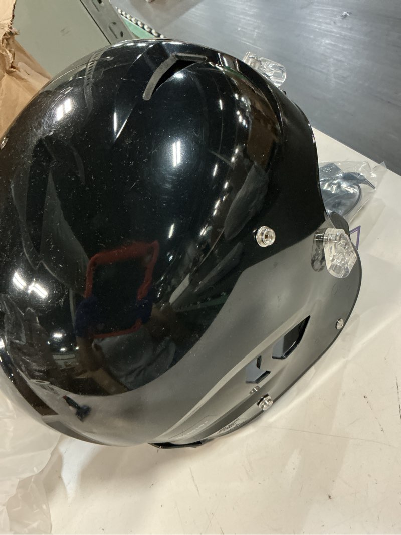 Condition photo showing As Is for schutt vengeance pro ltd ii varsity football helmet (facemask not included) black xx-large