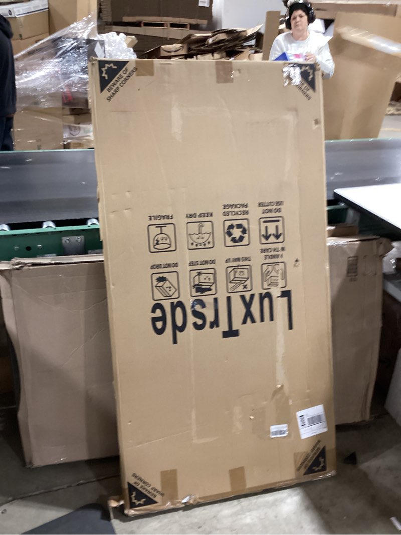 Condition photo showing New/Like New for Extra Tall Pet Gate 55.1" for Doorways, 30.1-33.8" Wide High Pressure Mounted Baby Dog Cat Gate for Stairs, 1.37" Gap No Drilling Auto Close for Hallways/Kitchen, Black Black 55.1"Tall, 30.1-33.8"/76.5-86CM