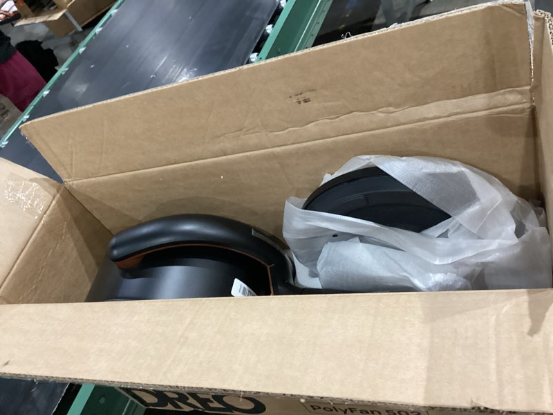 Condition photo showing Good Condition for dreo fan for bedroom, 120°+120°omni-directional oscillating fan, 90ft, dc motor, 20 db quiet standing pedestal fans, 8 speeds, 3 modes circulator with remote, 35-40"adjustable height, 8h timer, black black standard