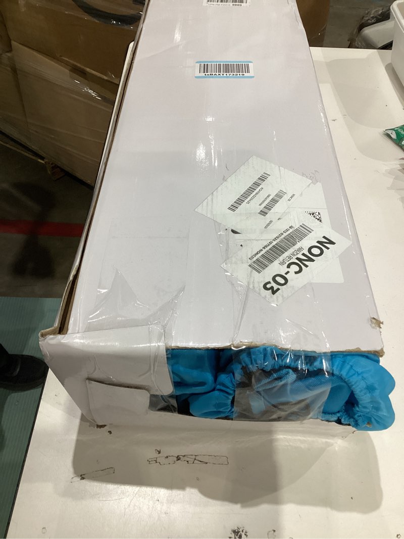 Condition photo showing As Is for Joyfair Beach Camping Chair (2 Pack), Outdoor Folding Lawn Chair for Adults, Heavy Duty Portable Chair with Armrest for Outside Fishing, Sport, Patio, Cup Holder & Storage Pocket, Carry Bag (Blue)