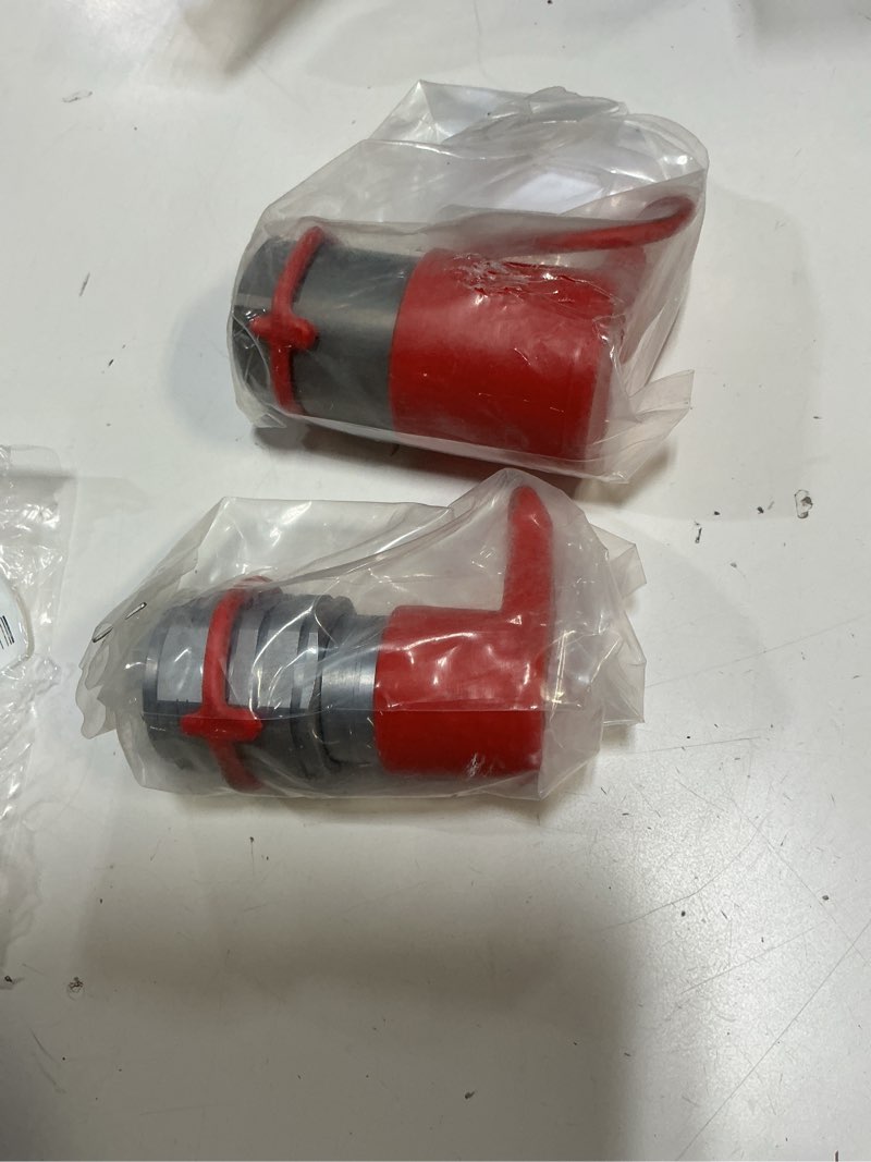 Condition photo showing Good Condition for summit hydraulics 1/2" skid steer bobcat flat face hydraulic quick connect couplers/couplings set w/dust caps 1 set