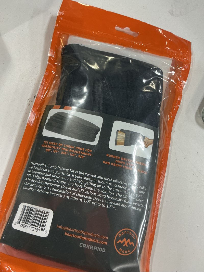 Condition photo showing Good Condition for beartooth comb raising kit 2.0 | adjustable cheek rest | increase comfort | reduce recoil | made in usa black no loops