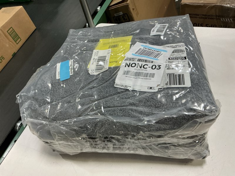 Condition photo showing Good Condition for Garland Rug Gramercy Washable Bath Rug – Soft, Plush, Absorbent, Quick-Dry, Durable, Cut-to-Size Unbound Edges for Easy Cutting, 5 ft. x 6 ft., Cinder Gray Cinder Gray 5' x 6' (Rectangular)