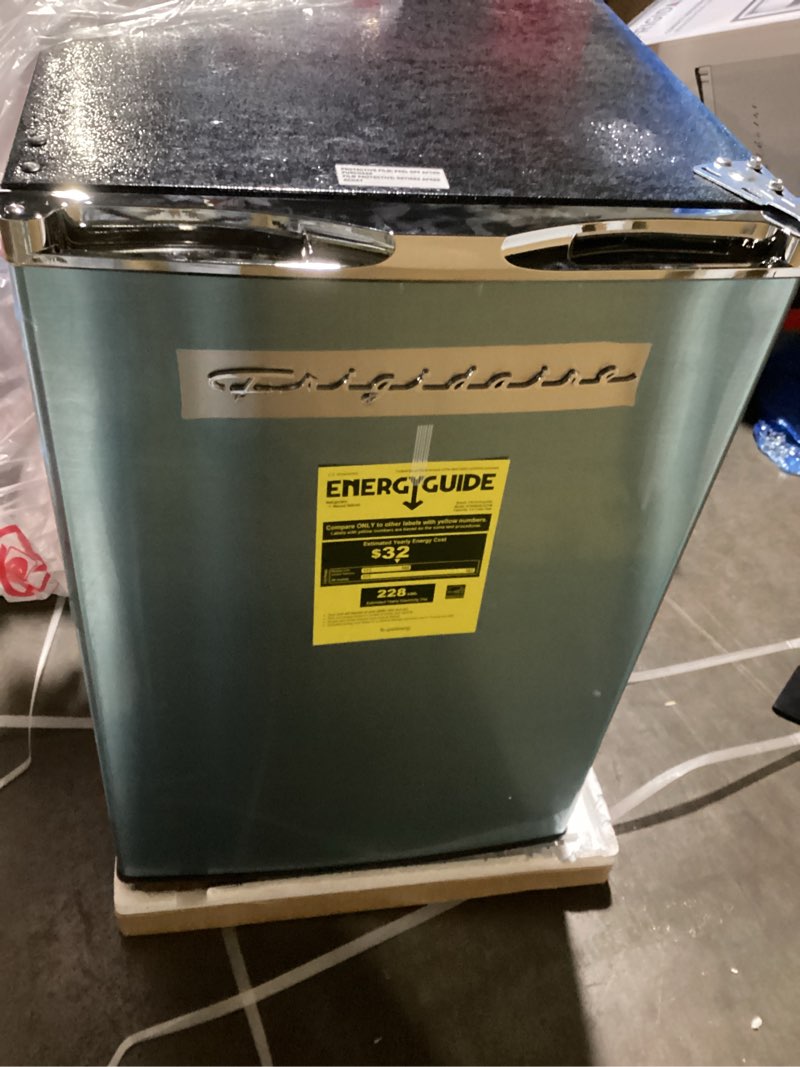 Condition photo showing Good Condition for frigidaire, 4.5 cu ft refrigerator, stainless steel door, platinum series 4.6 cu ft