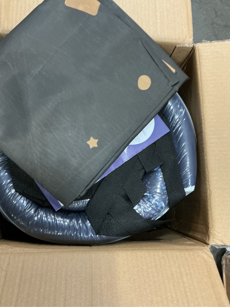 Condition photo showing New/Like New for maxyoyo black moon and star futon mattress, japanese floor mattress quilted mattress topper, extra thick folding sleeping pad breathable floor lounger guest couch for camping, full full moon and star
