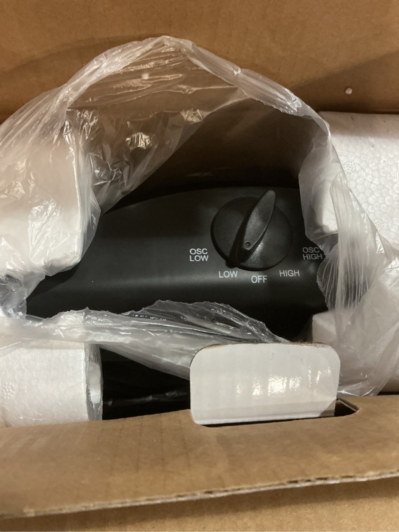 Condition photo showing Good Condition for Comfort Zone Oscillating Portable Space Heater, Flat Panel, Halogen, Infrared, Electric, Adjustable Tilt, Overheat Sensor, Stay-Cool, & Tip-Over Switch, Ideal for Home, Bedroom, & Office, 800W, CZHTV9