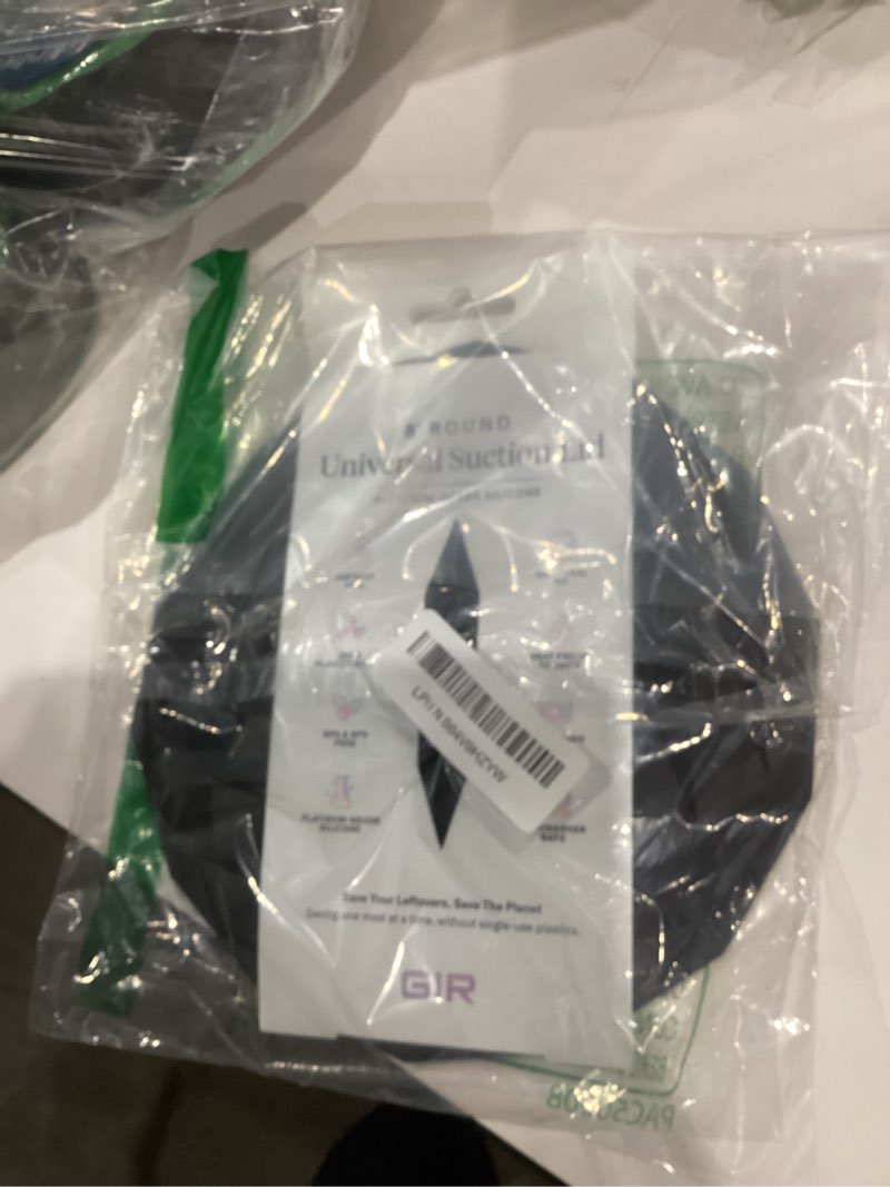 Condition photo showing As Is for ONLY ONE LID GIR: Get It Right Silicone Lids – Reusable Bowl Covers for Food Storage –  (4\\\" to 10\\\") – Black