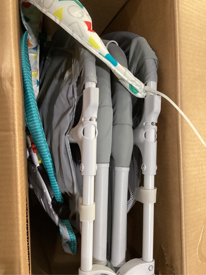 Condition photo showing New/Like New for Baby Einstein Kick & Snooze 3-in-1 Foldable Playard, Bassinet and Musical Play Gym, Includes Fitted Sheet, 3-Step Easy Fold, Piano Toy with 25+ Minutes of Music, Grows with Baby, Ages 0 Months and Up