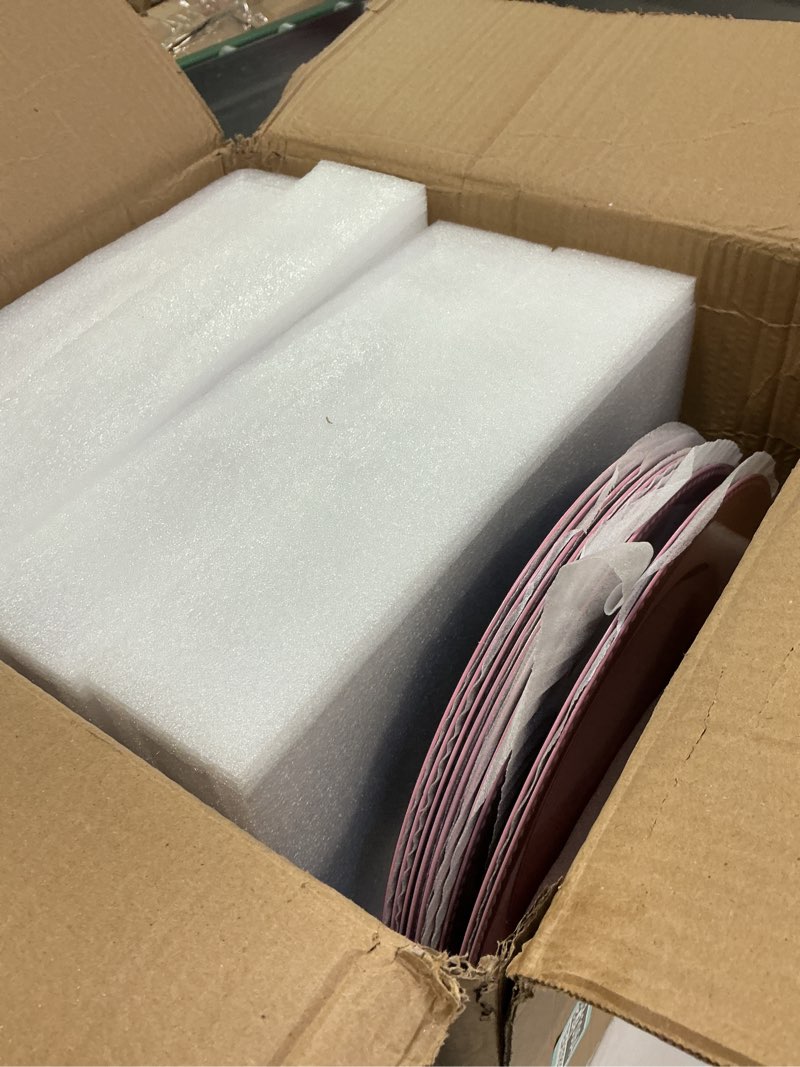 Condition photo showing New/Like New for 50 Pcs Pink Charger Plates Bulk, 13" Round Beaded Plate for Dinner, Decorative Plastic Table Charger
