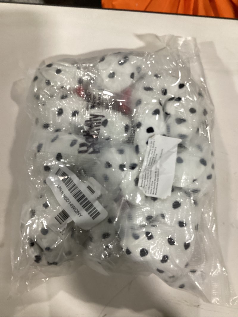 Kathfly 4 Pieces Halloween Plush Dog Dalmatian Stuffed Animal Dalmatian Dog Spotted Puppy Sitting St