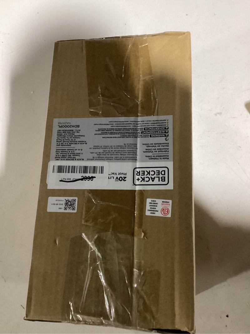 Condition photo showing Good Condition for black+decker dust buster pivot vac handheld vacuum cordless, car vacuum portable rechargeable, extendible crevice tool and 200 degree pivoting nozzle, strong suction, lightweight (bdh2000pl)