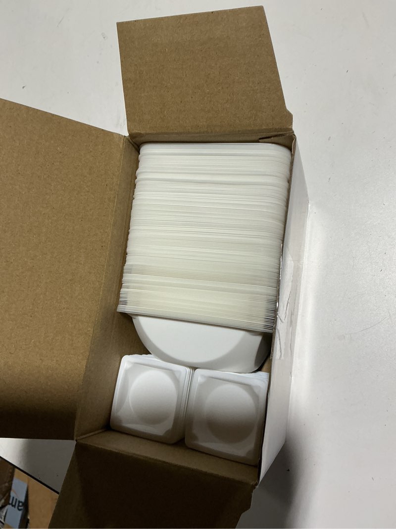 Condition photo showing Good Condition for flutesan 300 pack 10ml 100ml weigh boats set small large anti static white pans plastic square lab weighing trays disposable measuring weighing dishes for scale, powder, liquid, sample container 300 small, medium