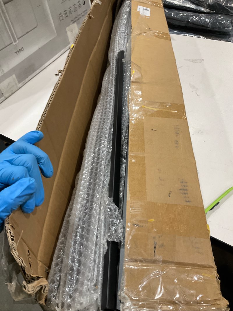 Condition photo showing Good Condition for 50 Pack 44'' Wrought Iron Baluster, Hollow Straight Bar Metal Baluster for Decks, Iron Balusters for Staircase Interior Decorative Stair Deck Railing 1/2-inch Satin Black Deck Spindles