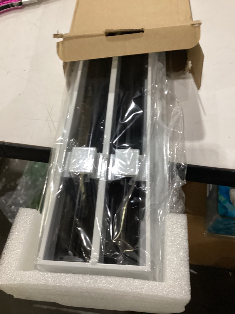 Condition photo showing Good Condition for buildmart - 48" linear slot diffuser - (2 slot) double slot - white decorative air vent - modern ac vent cover for ceiling, walls & floors - texas buildmart