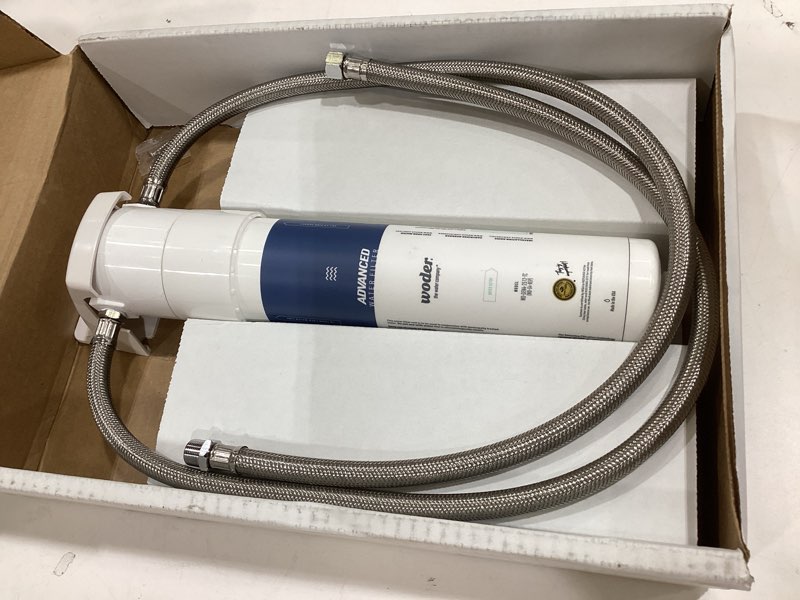 Condition photo showing New/Like New for under sink water filter system, removes pfas, lead & chlorine, keeps essential minerals, wqa certified, easy diy install, no drilling, ultra high capacity, us made (gen4) under the sink