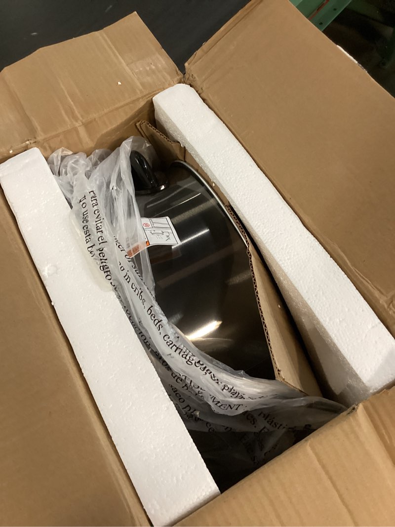Condition photo showing New/Like New for Crock-Pot Large 8-Quart Programmable Slow Cooker with Auto Warm Setting Black Stainless Steel