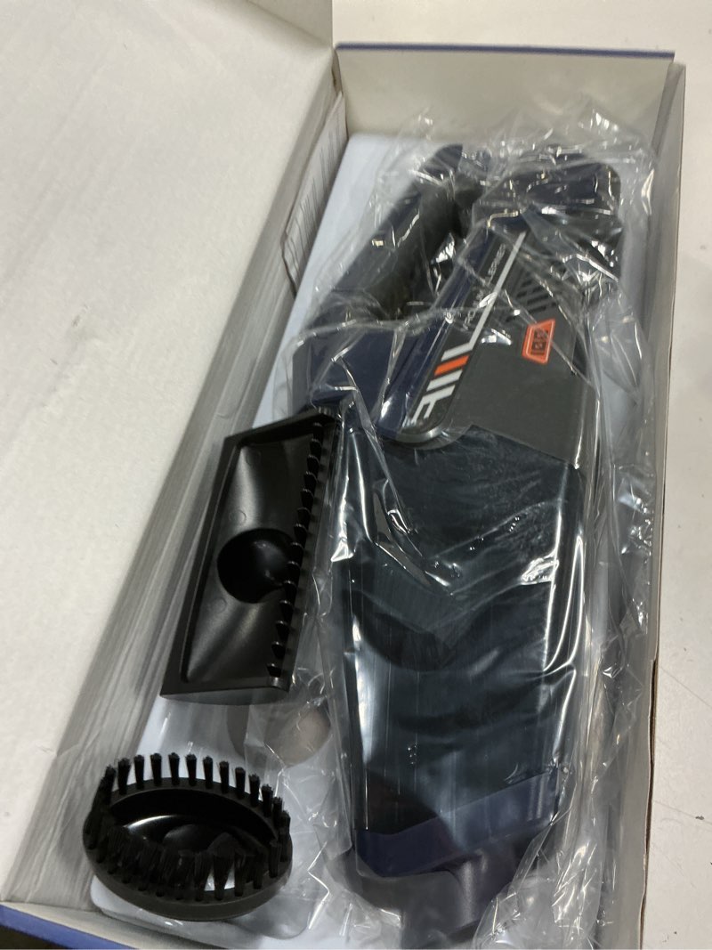 Condition photo showing Good Condition for JONYJ Handheld Vacuum Cordless, 16000PA High Power Car Vacuum Cleaner, Portable Hand Held Vacuum Cleaner with LED Light & Multi-Nozzles, Dust Buster Rechargeable for Home, Car, Office, Pet Gray & Blue