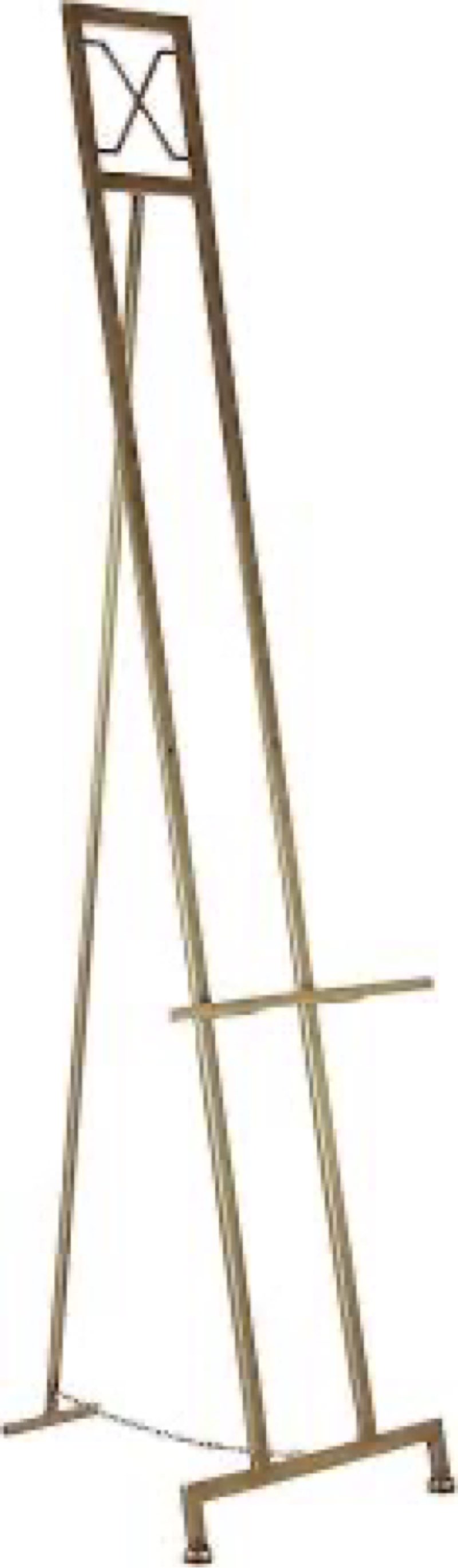 Deco 79 Metal Geometric Display Easel Tall Adjustable 3 Tier Floor Standing Easel with Chain Support