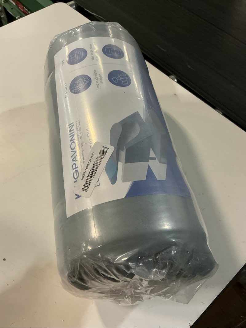 Condition photo showing New/Like New for kingpavonini 4-height adjustable leg elevation pillows for after surgery with ergonomic curve, memory foam wedge pillow for legs swelling and pain relief, knee replacement recovery aids (single leg) single leg (upgraded) grey