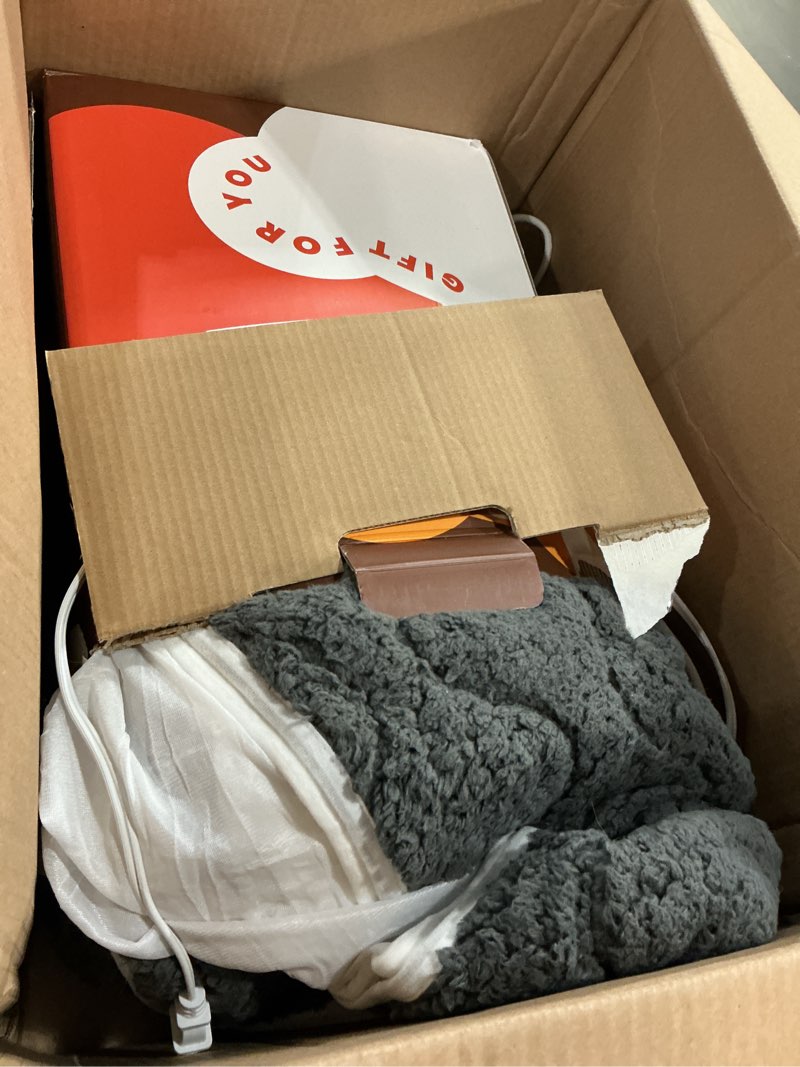 Condition photo showing As Is for Bearhug Multi-Zone Electric Heated Mattress Pad King Size, Dual Control Bed Warmer with Memory & 11 Heat Level, 1-9H Auto Off, Individual Body & Feet Settings, Deep Pocket ETL Certified, Machine Wash Grey Multi-zone King Size 78"x 80"