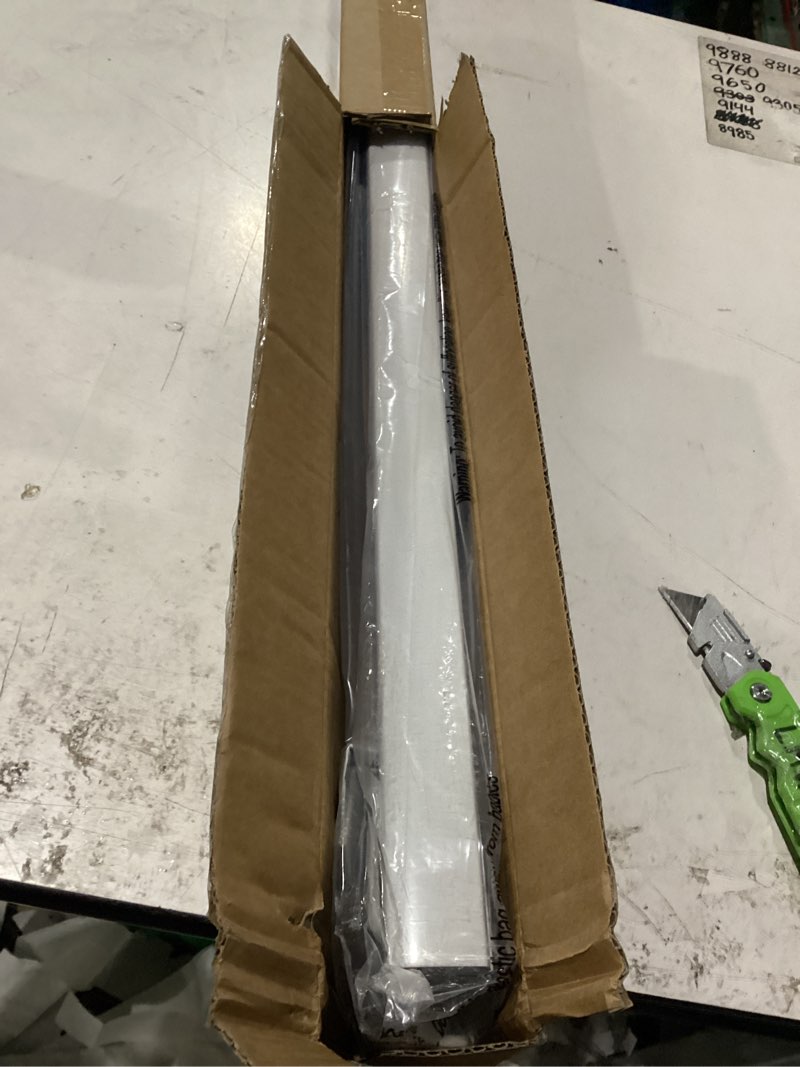 Condition photo showing New/Like New for lazblinds cordless cellular shades, no tools no drill blackout honeycomb shades pleated blinds for windows, 45'' w x 72'' h, silver white blackout-silver white 45'' w × 72'' h