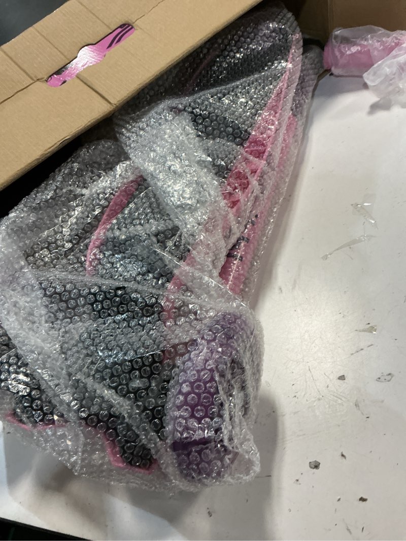 Condition photo showing Good Condition for dribbl 3-wheel kids scooter - lean-to-steer technology, adjustable height handlebar, wide deck, scooter for boys & girls ages 3+, child safety approved, support riders up to 165 lbs, purple and pink purple & pink