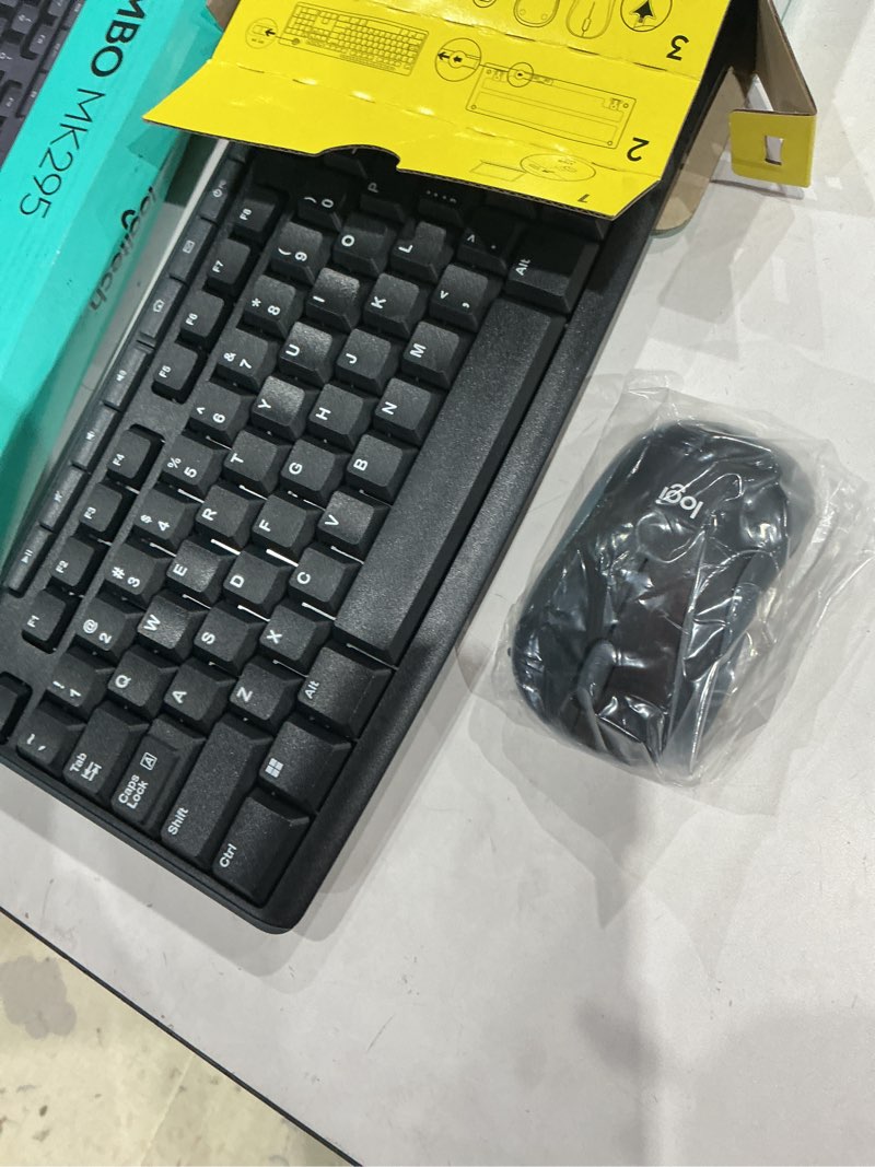 Condition photo showing Good Condition for logitech mk270 wireless keyboard and mouse combo for windows, 2.4 ghz wireless, compact mouse, 8 multimedia and shortcut keys, 2-year battery life, for pc, laptop - black black 1 pack combo