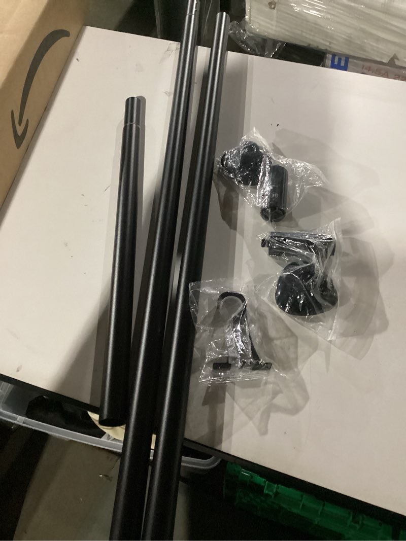 Condition photo showing Good Condition for Adjustable Curtain Rod 36-65" in Length, 3/4-inch Black Curtain Pole for Windows, Versatile Drapery Rods Easy to Install in Any Room & Outdoor Patio Black 36-65"