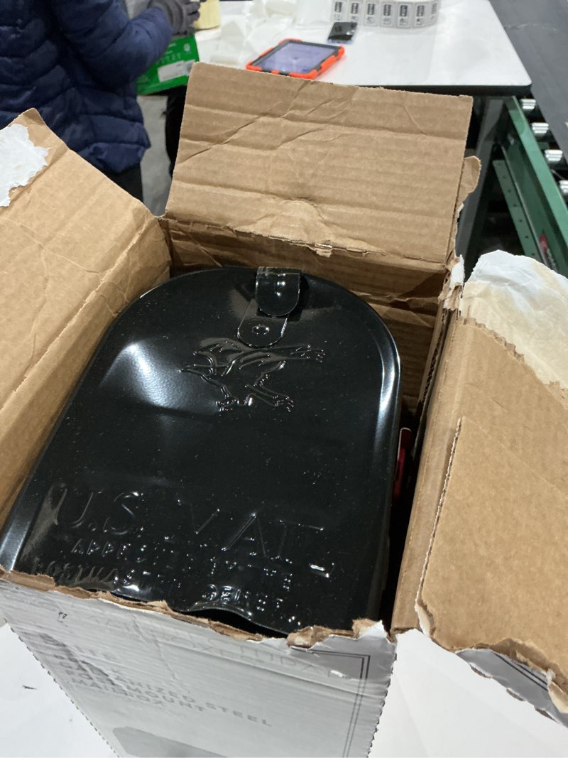 Condition photo showing As Is for gibraltar mailboxes elite e1100b00 mailbox 800 cu-in capacity galvanized steel powder-coated