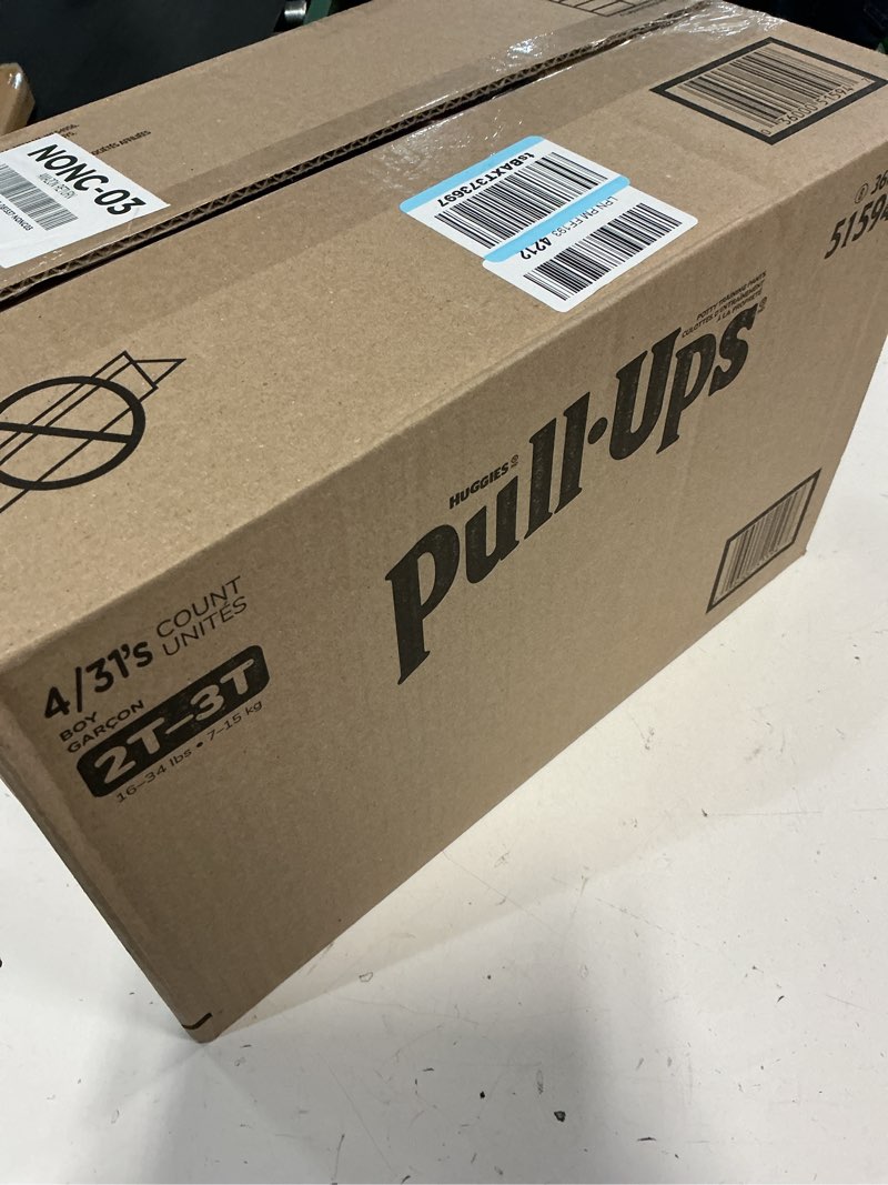 Condition photo showing New/Like New for (Size 2T-3T )Pull-Ups Boys' Potty Training Pants, Training Underwear (16-34 lbs), 124 Count (4 Packs of 31), Packaging May Vary 2T-3T 124