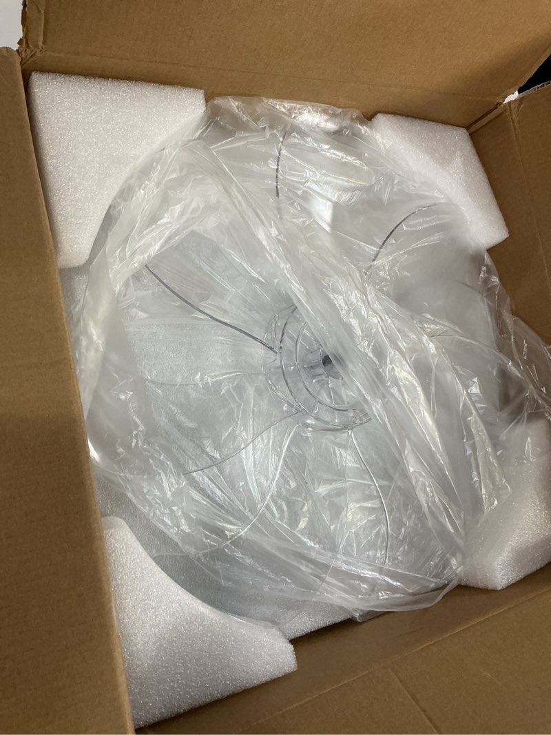 Condition photo showing Good Condition for Low Profile Ceiling Fans with Lights,27.2” Black Modern Dimmable Flower Shape Ceiling Light Fan with Remote Control/app Control,Timing 6 Gear Speeds Fan Ceiling Lamp.