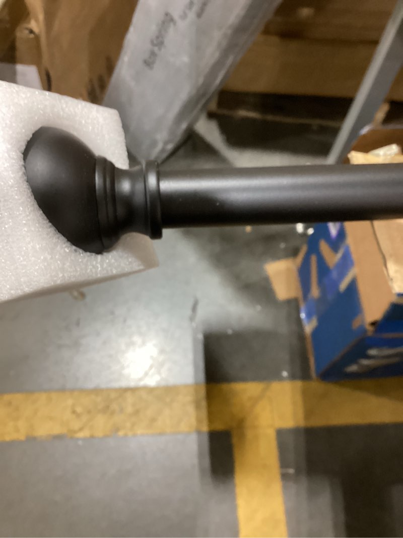 Condition photo showing New/Like New for Curtain Rods 48 to 84 Inch, Black 1 Inch Adjustable Heavy Duty Curtain Rods for Windows, Decorative Modern Window Treatment Rod, Telescopic Splicing Metal Drapery Pole, Easy Installation