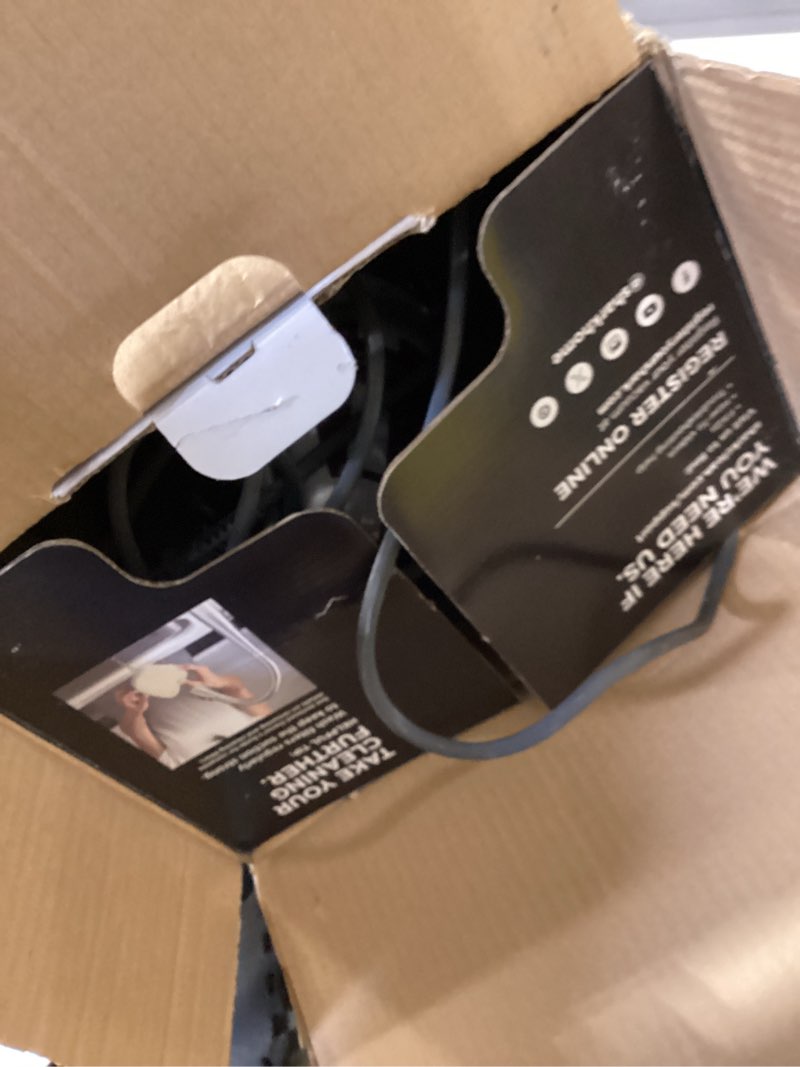 Condition photo showing As Is for Shark HV322 Rocket Pet Plus Corded Stick Vacuum with LED Headlights, XL Dust Cup, Lightweight, Perfect for Pet Hair Pickup, Converts to a Hand Vacuum, with (2) Pet Attachments, Bordeaux/Silver Rocket Deluxe w/ headlights