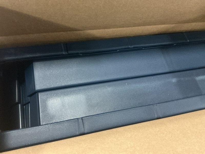 Condition photo showing Good Condition for deluxe 20 in. resin midnight square patio side table with storage