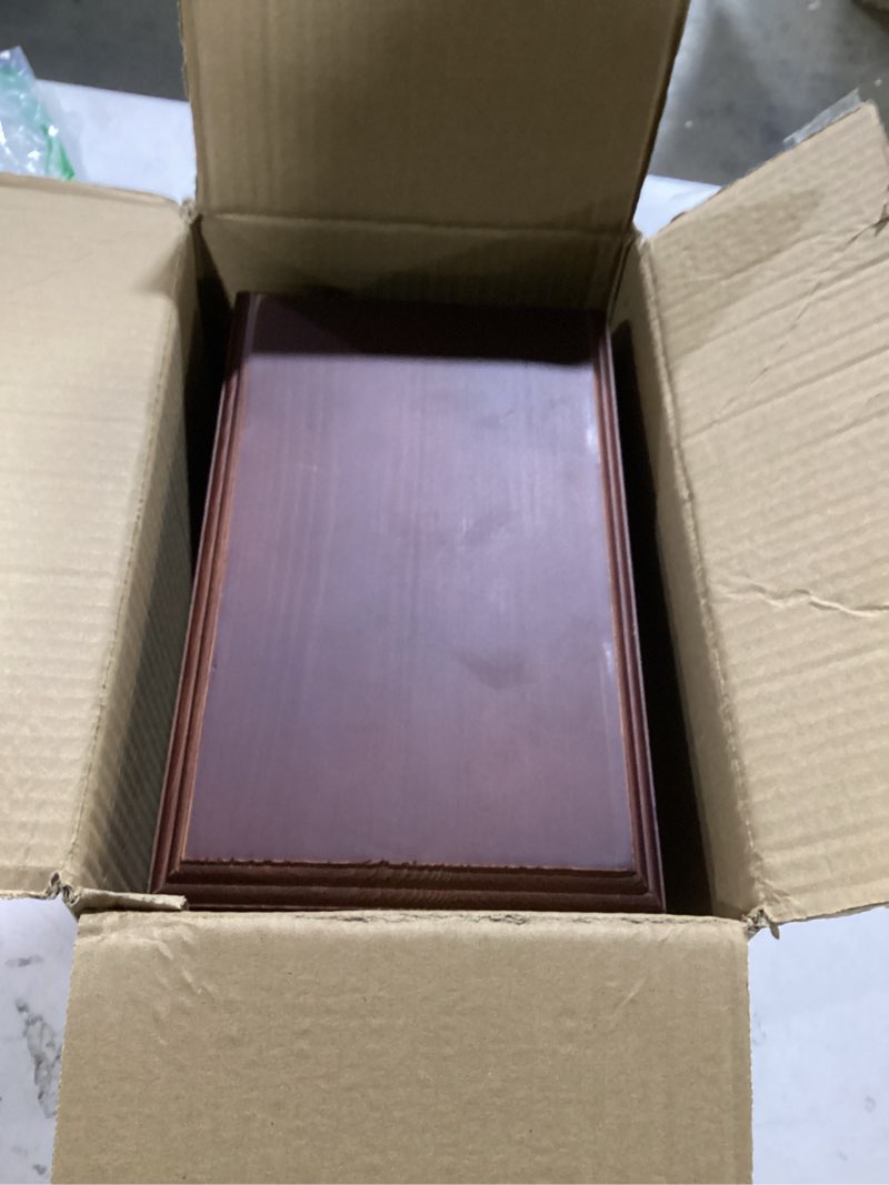 Condition photo showing Good Condition for AspenStudio Legacy Walnut Wooden Urn for Cremation Ashes Handcrafted Urn for Adult Human by Aspen Studio