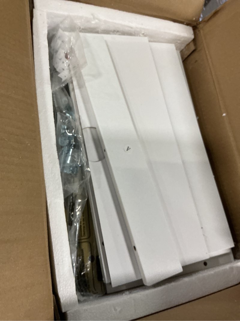 Condition photo showing Good Condition for Small Bathroom Storage Cabinet, Bathroom Organizers and Storage with 2 Doors and Shelves, Floor Cabinet Freestanding with Adjustable Shelf for Small Spaces, White 7.9" D x 14.6" W x 29.5" H White Mediterranean