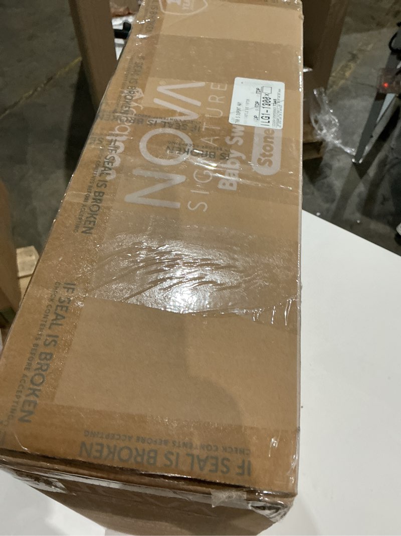 jool baby nova swing for newborns - electric motorized infant swing, bluetooth music, 10 preset melodies, remote (updated model, stone)