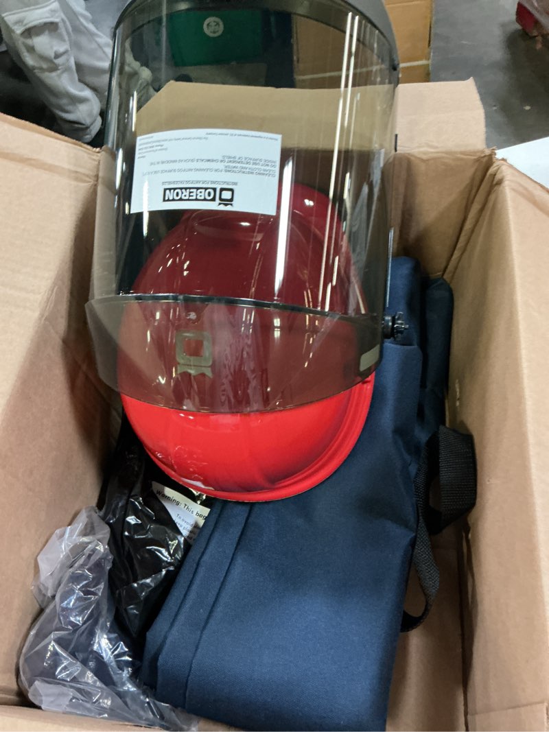 Condition photo showing New/Like New for tcg arc flash face shields and hard cap