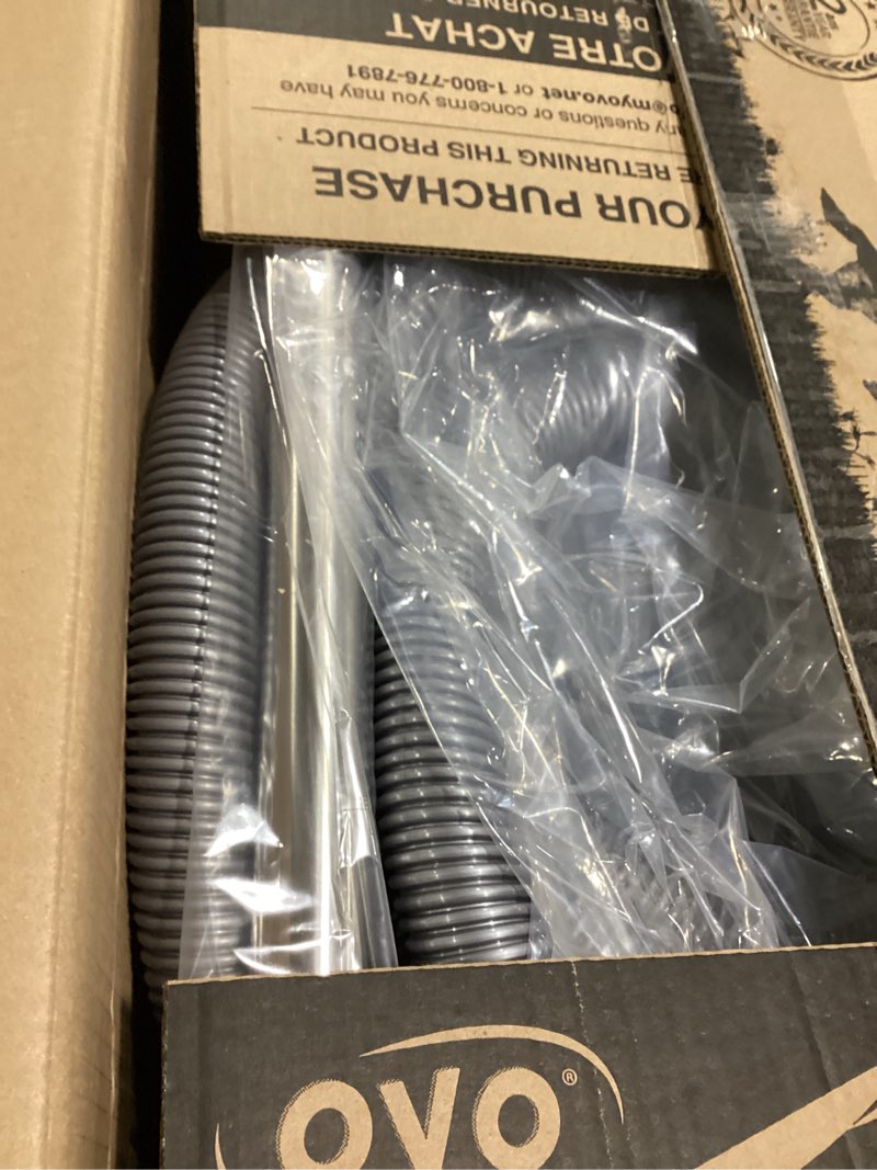 Condition photo showing New/Like New for ovo central vacuum standard kit, with 30/35/40/50ft low-voltage hose, on/off control at the handle, 12’’ combo brush and accessories, for hard surfaces and carpets, b 35', black, (kit-lv35s) 35ft black